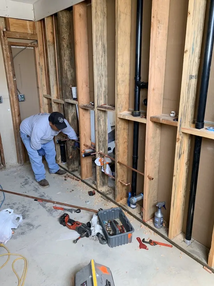 Commercial rough-in plumbing for Water Heater Replacement in Plumas Lake